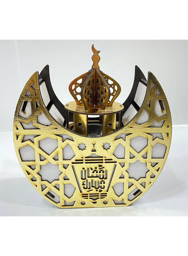 مبخرة عود وبخور على شكل هلال رمضان - Image 1